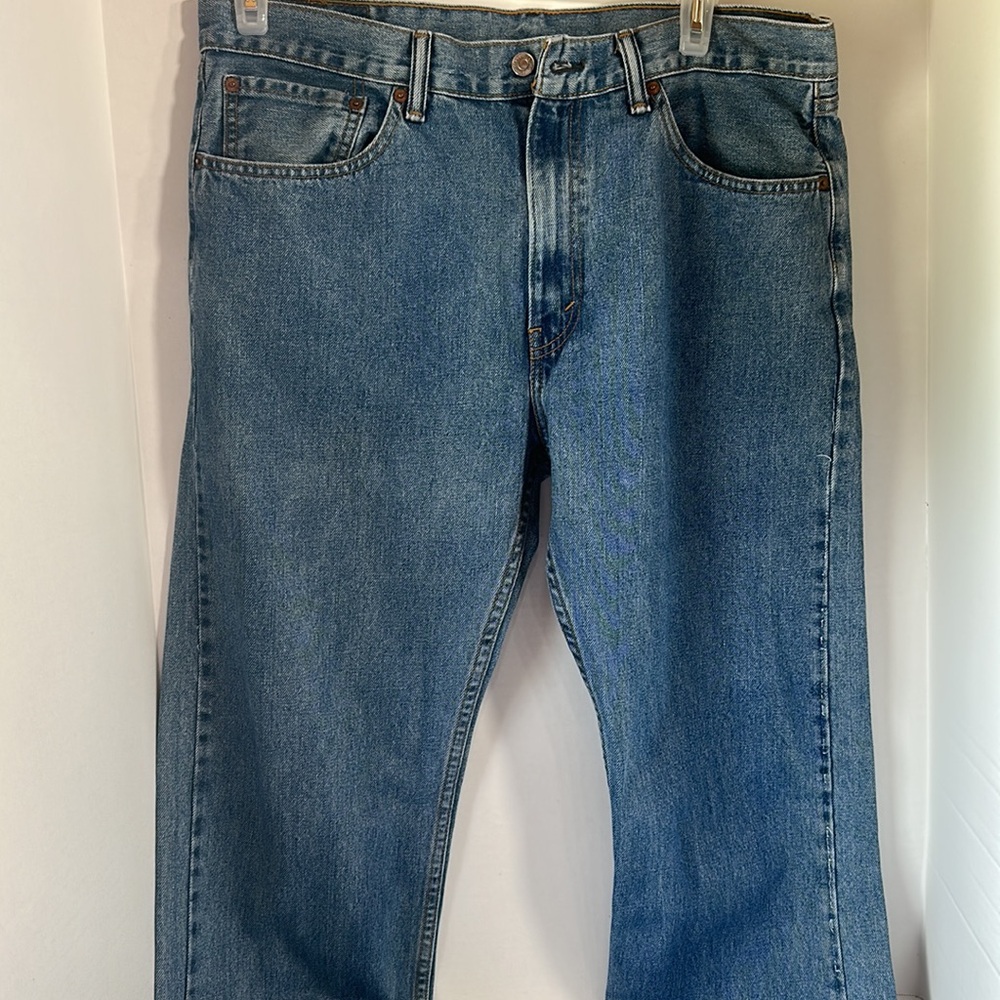 Levi’s 505 blue jeans straight fit 36x34 denim